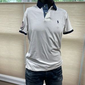 Polo Ralph Lauren M Americana white polo shirt.